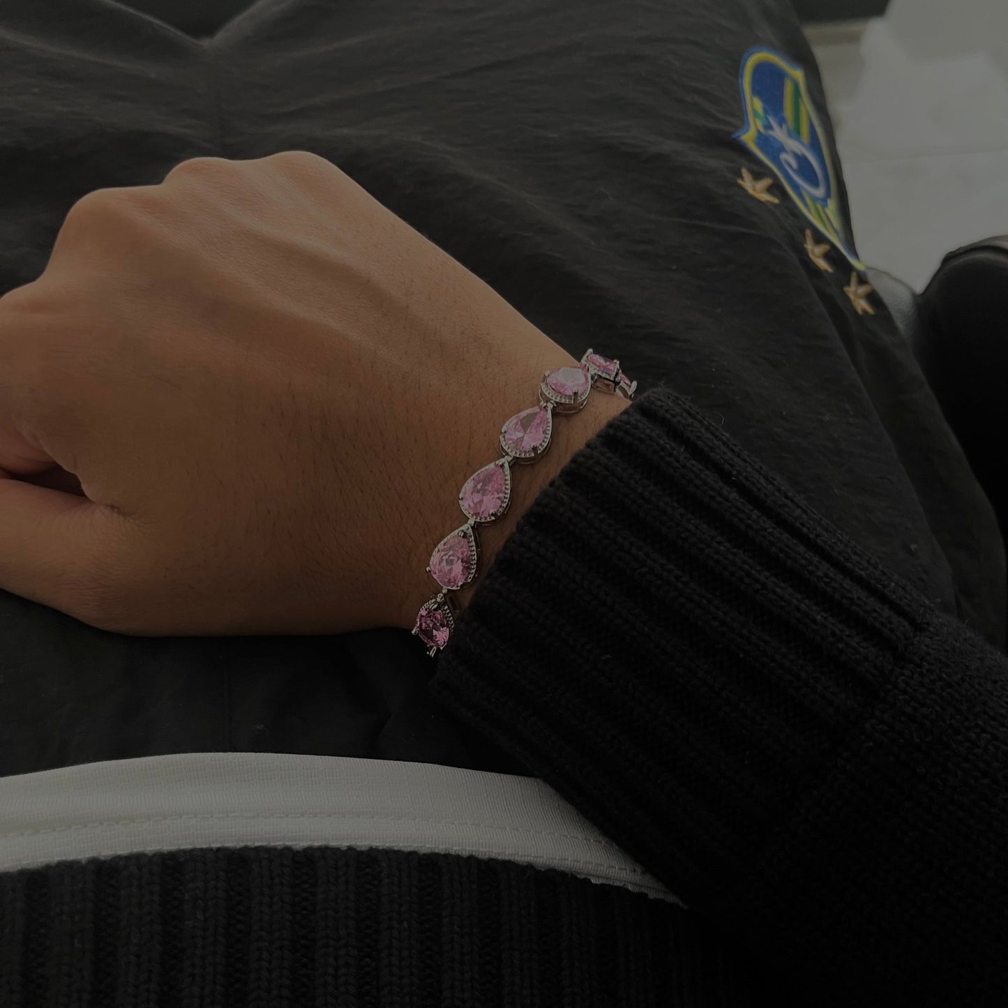 "Crystal drop" bracelet
