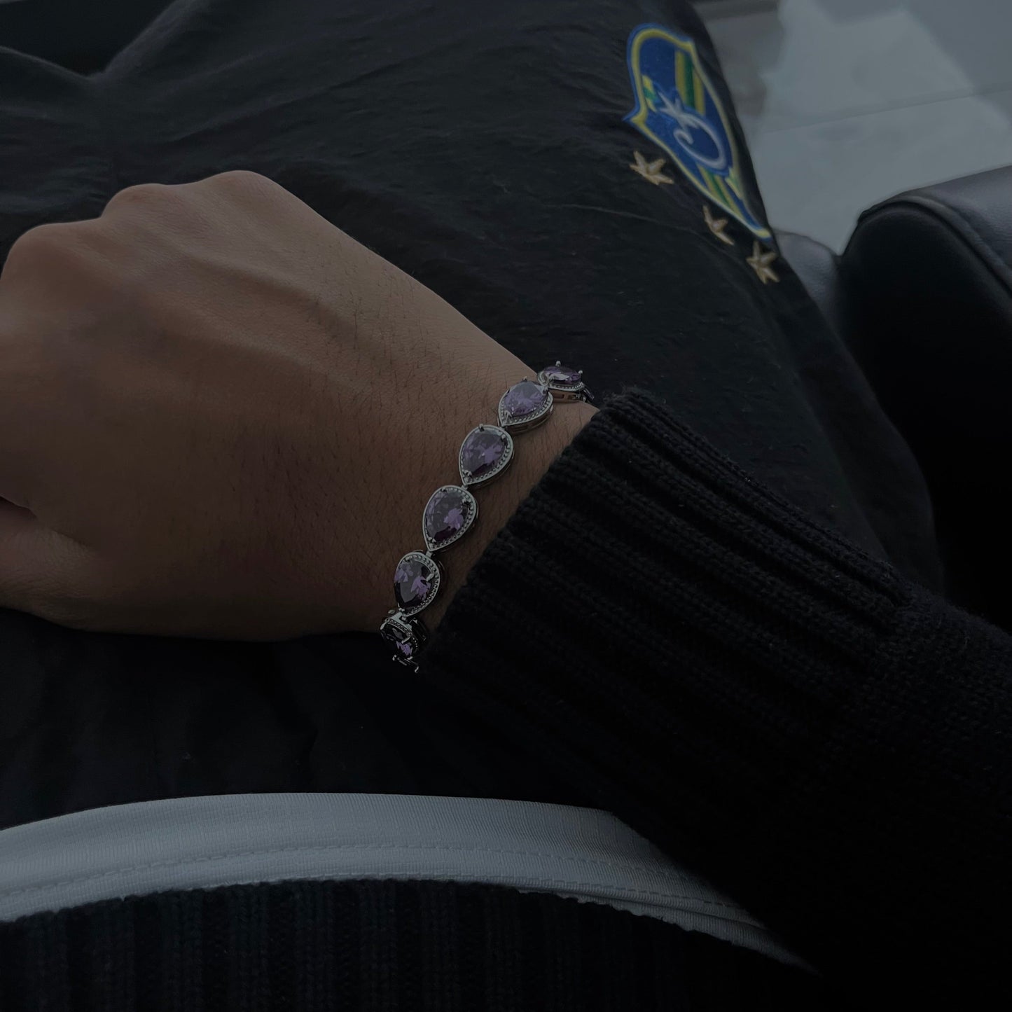 "Crystal drop" bracelet