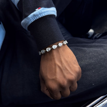 "Crystal drop" bracelet
